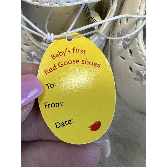 Red Goose Walker Shoes Baby Girl White Infant Layette Sneakers Collectors 3-6 Mo - Picture 12 of 16